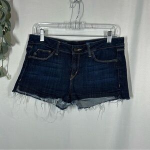 Fade To Blue | Cut Off Jean Shorts Dark Wash Blue Denim Women’s Size 31